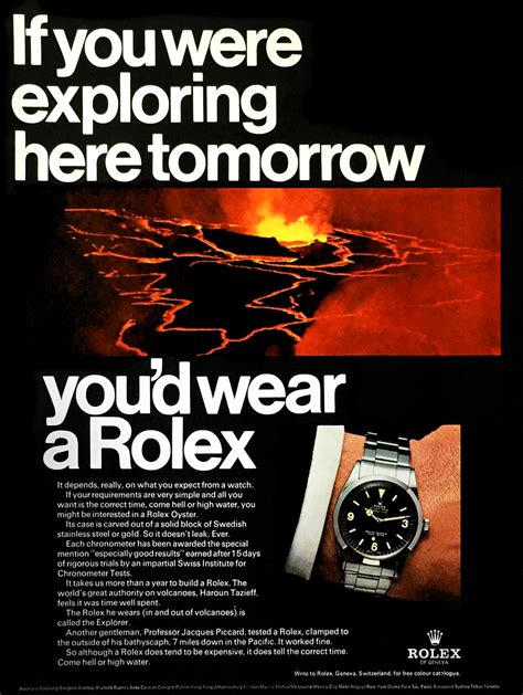 rolex explorer advert|Rolex advertisments.